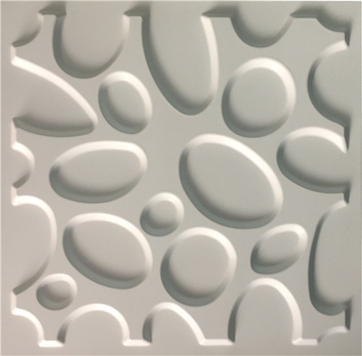 Malowane plastikowe panele ścienne 3D w stylu antycznym, dekoracje ścienne Arkusz PCV Rozmiar 50 * 50 cm