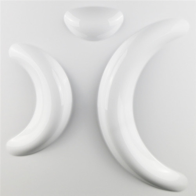 Samoprzylepne białe panele ścienne 3D, nowoczesne panele ścienne 3D Materiał PVC