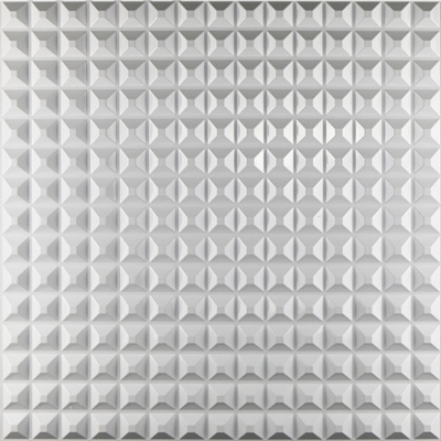 Samoprzylepne białe panele ścienne 3D, nowoczesne panele ścienne 3D Materiał PVC